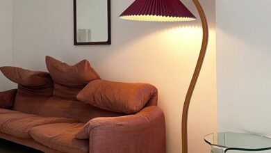Wooden floor lamps