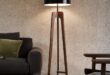 Wooden floor lamps