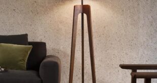 Wooden floor lamps