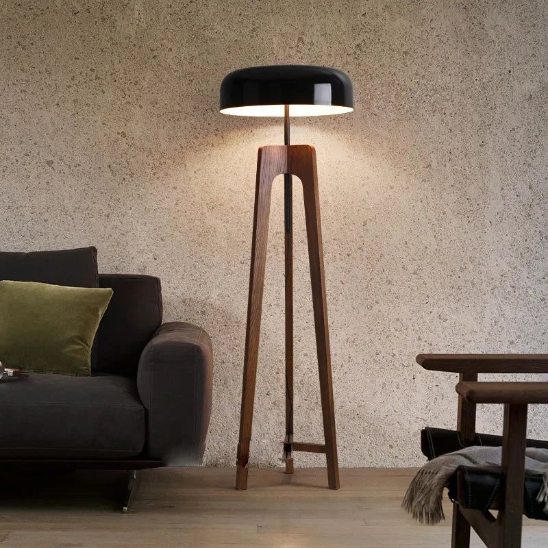 Wooden floor lamps adding warmth and style to your space