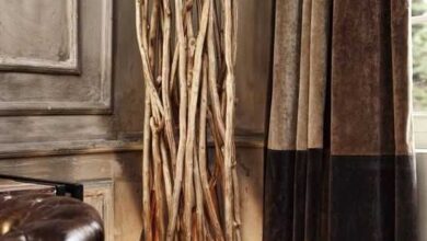Wooden floor lamps