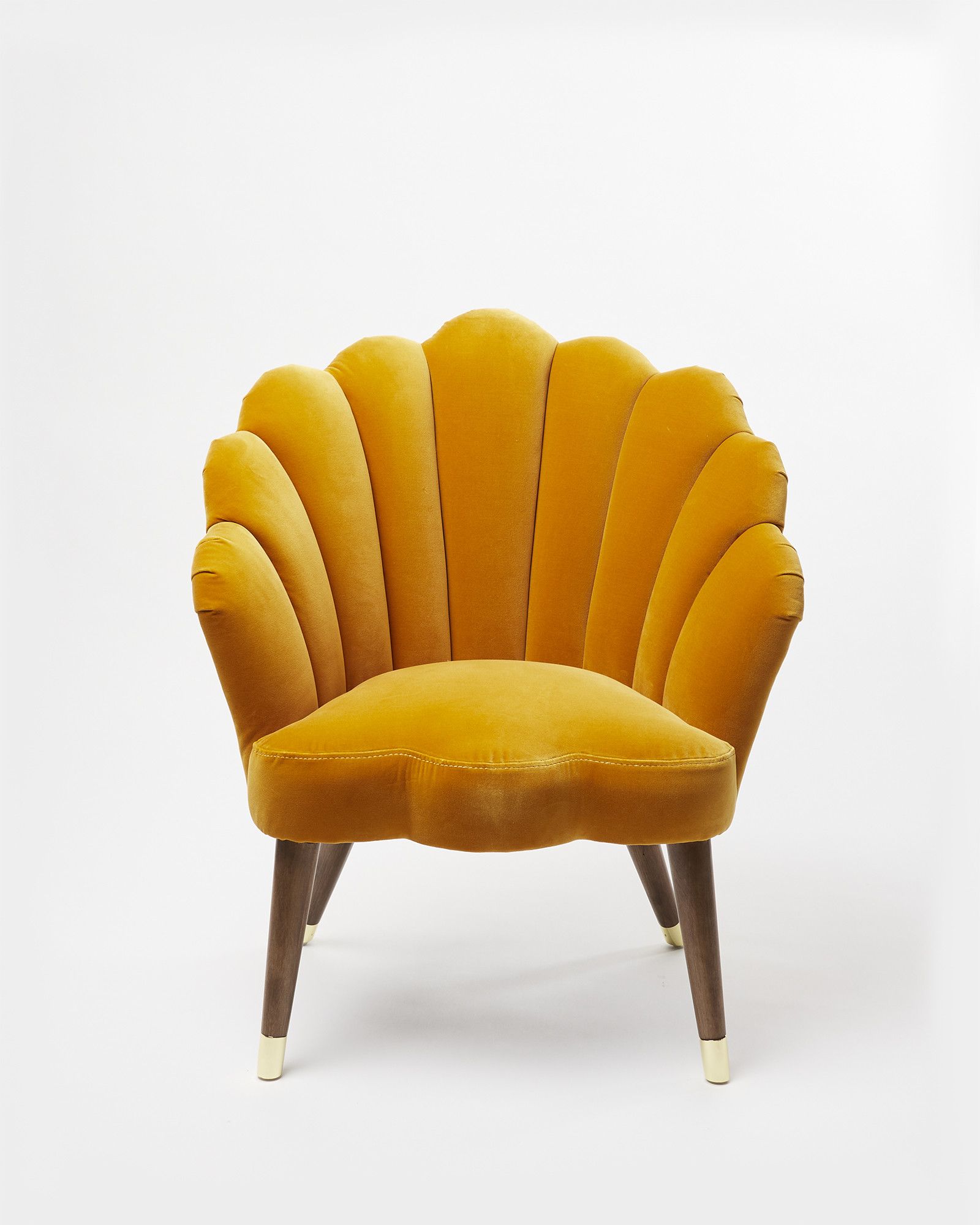 Yellow Velvet Chair Adds Luxurious Touch to Any Room