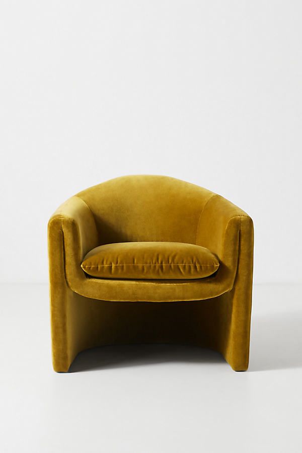 Yellow Velvet Chair