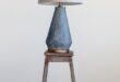 blue table lamps