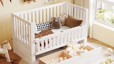 cribs with storage underneath