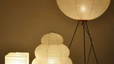 floor lamp in paper