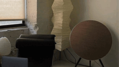 floor lamp in paper