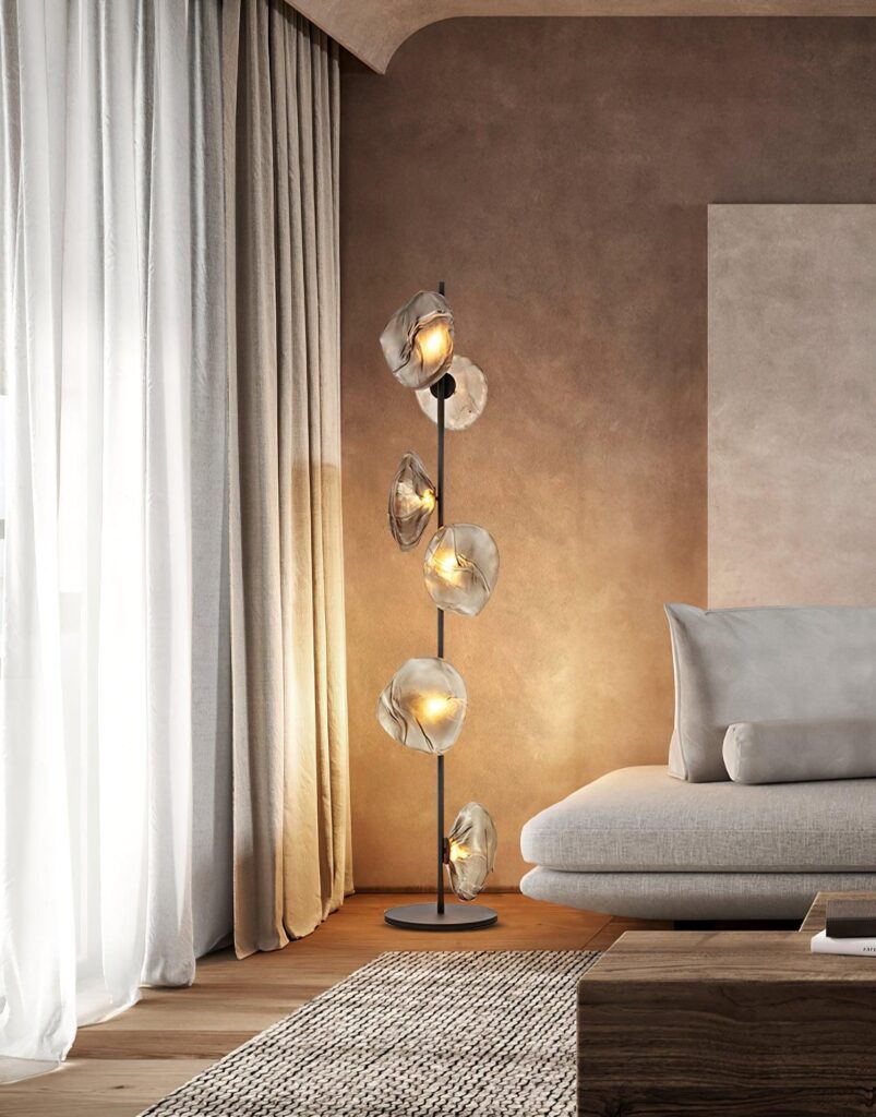 floor lamps in glass