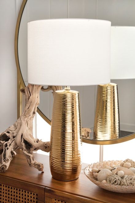 gold table lamp Elegant Illumination with Stunning Metallic Glow