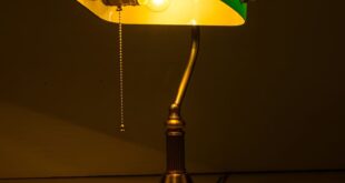 green table lamps