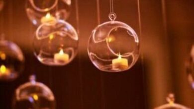 hanging candles