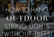 hanging lights outdoors