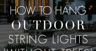 hanging lights outdoors