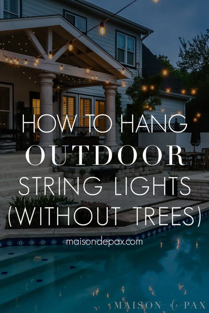 hanging lights outdoors