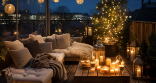 house with outdoor lanterns