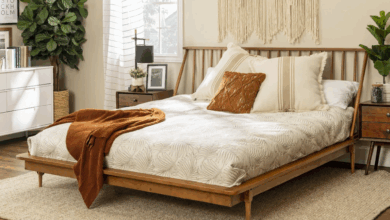 modern solid wood beds
