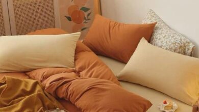 orange beds