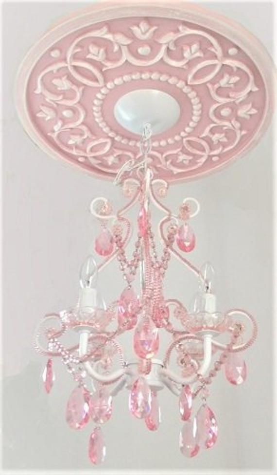 pink chandelier Elegant Lighting Fixture for a Feminine Touch in Any Room