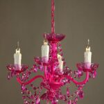 pink chandelier
