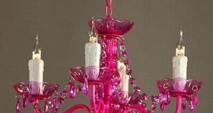 pink chandelier