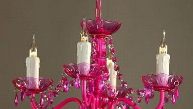 pink chandelier