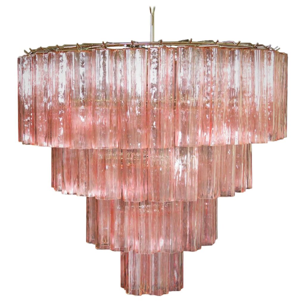 pink chandelier