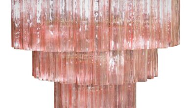 pink chandelier