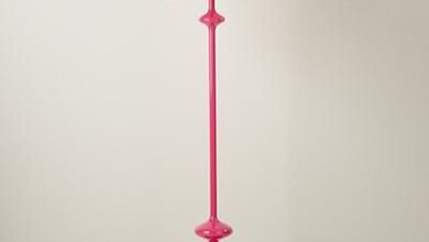 pink floor lamp
