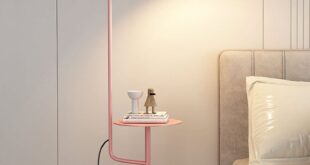 pink floor lamp