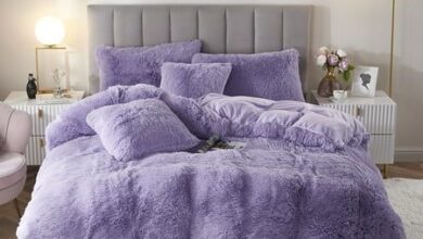 purple beds