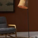 rattan floor lamp