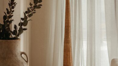 rattan floor lamp