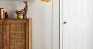 rattan floor lamp