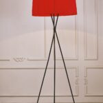 red floor lamp ideas