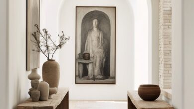 room design with wall lights