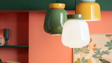 small lamps in the kitchen
