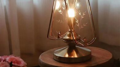 vintage bedside lamps