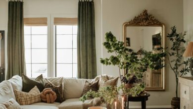 vintage living room decor