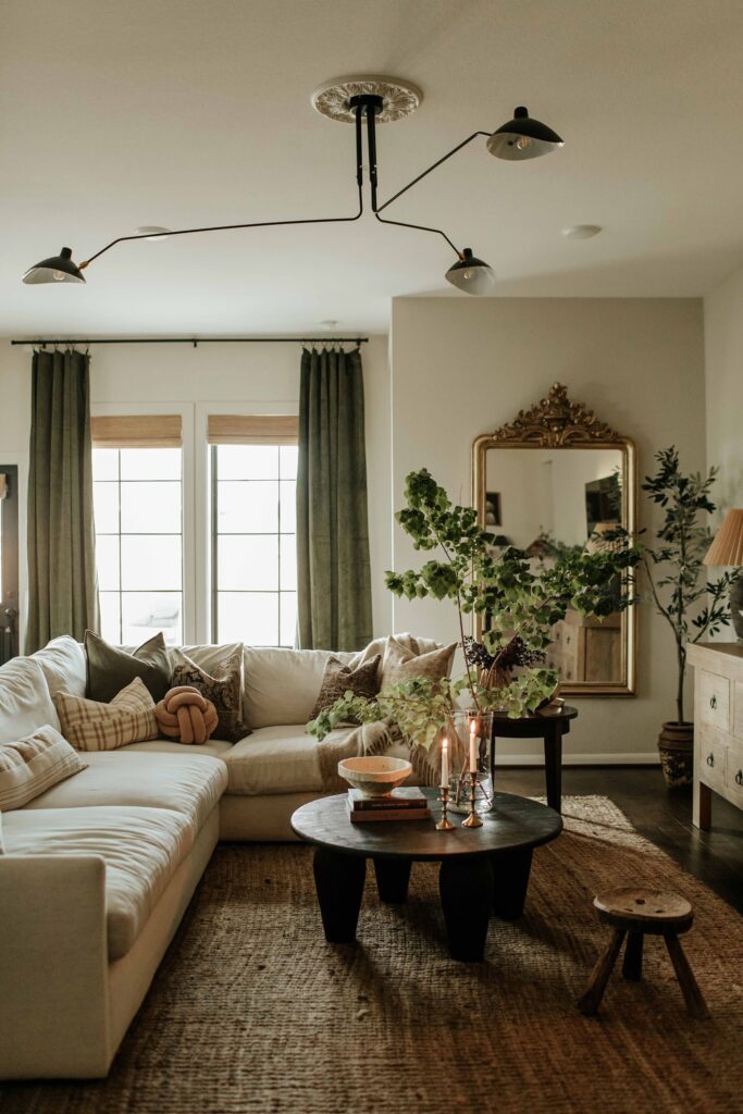 vintage living room decor