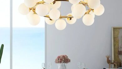 white chandelier