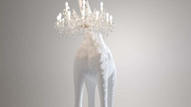 white chandelier