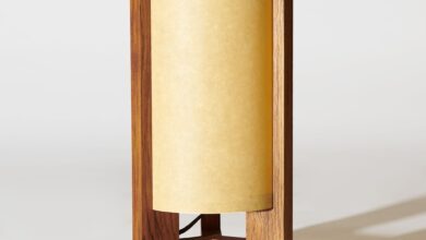 wooden lamp