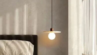 yellow bedside lamps