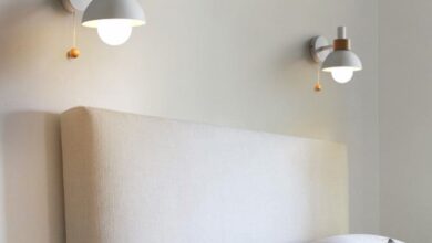 yellow bedside lamps