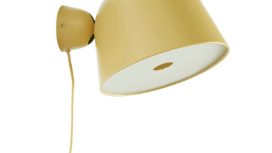 yellow bedside lamps