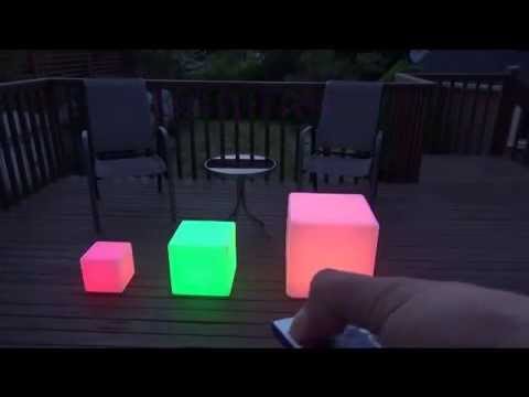 led furniture lights led light up waterproof cordless glow cube seat furniture - 17u201d, 12u201d , TWKYZLN