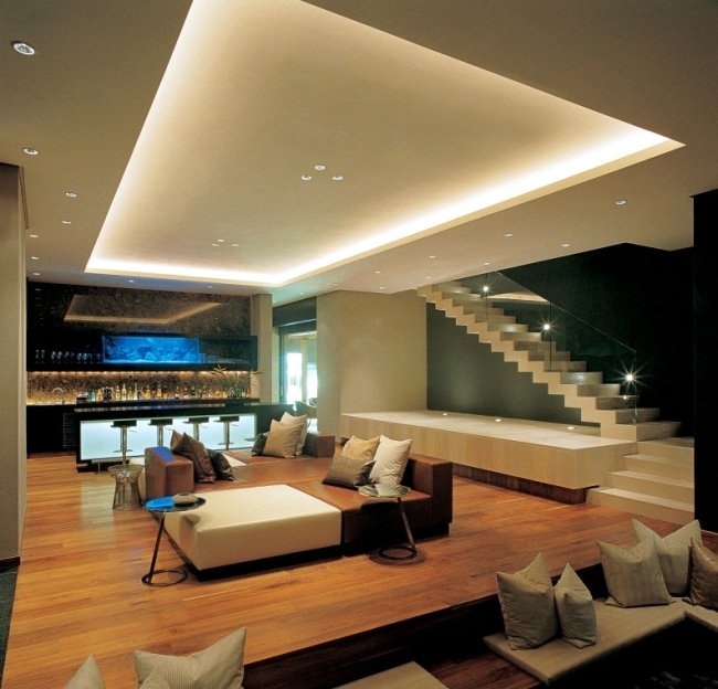 led lighting ideas 33 ideas for ceiling lighting and indirect effects of led lighting beautiful BXMUWKA