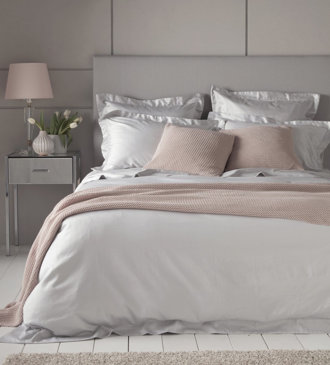 Bed linen luxury light grey 600 thread count bed linen | secret linen store XFFPZKB