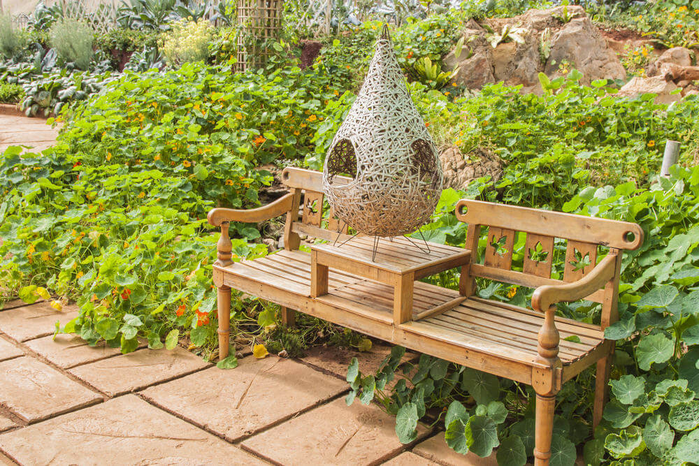 Bench ideas this is a creative, decorative and functional garden bench made of wood  with KJBYCMO