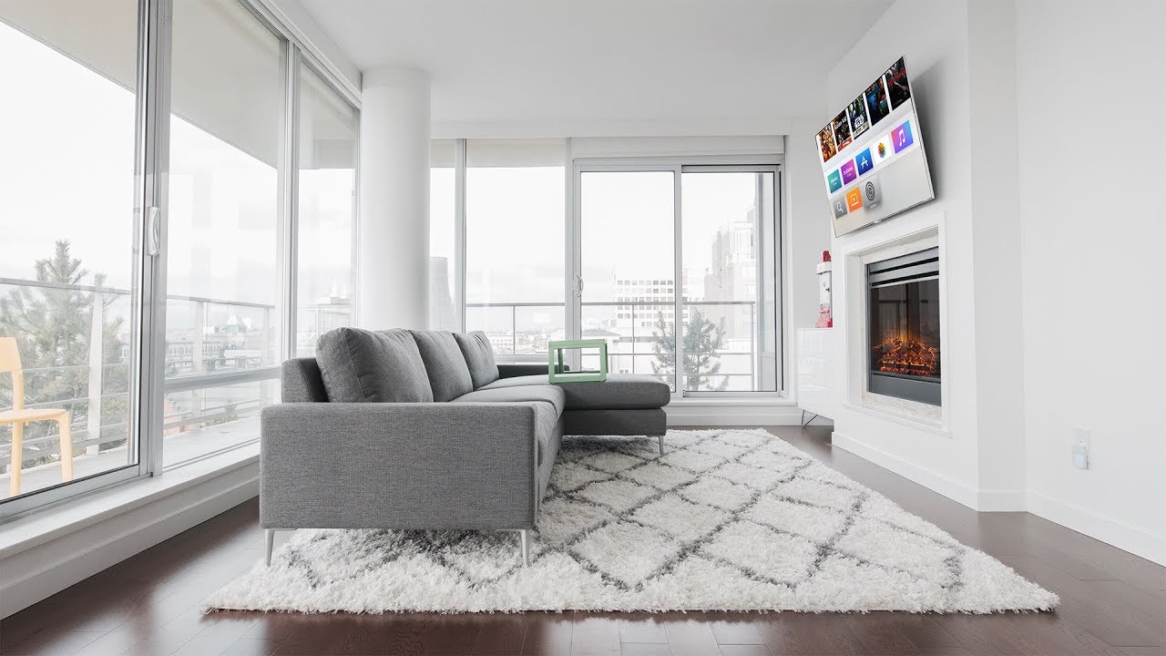 Living room setup modern 4k living room setup tour (2018) ANWPKXV